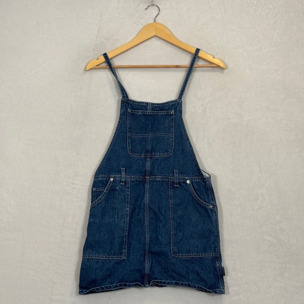Forever 21 Dark Wash Denim Overall Dress Small